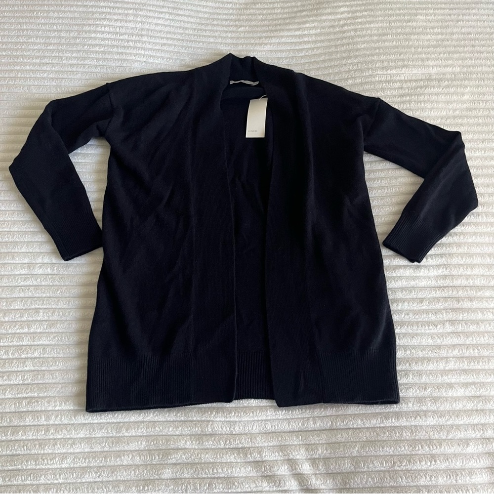 Vince Navy Wool and Cashmere Cardigan